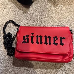 Blackcraft Cult Sinner Red  Limited Edition Red Crossbody Chain Purse/Bag